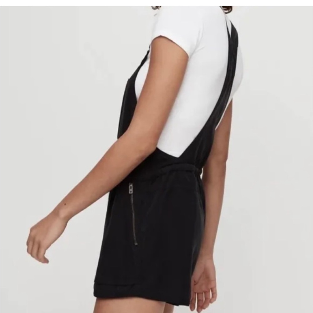Aritzia Wilfred Overall Shorts Romper
